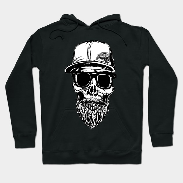 Bearded Jeeper Skull Jeep Hoodie TeePublic